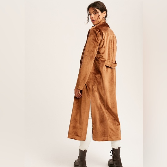 NWT Camel Faux Suede Duster - Picture 5 of 5